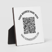 QR-Code und Geschenk für den benutzerdefinierten T Fotoplatte (Vorderseite)