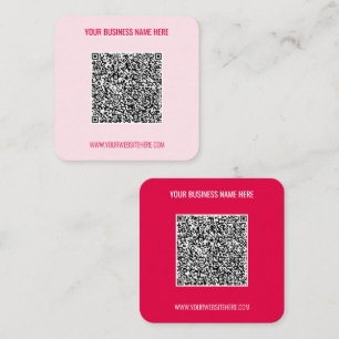 QR-Code und individuelle Text Visitenkarte Ihre Fa