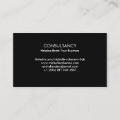 Qr-Code und Kopf Visitenkarte (Rückseite)