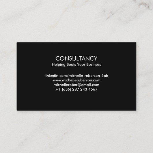 Qr-Code und Kopf Visitenkarte (Rückseite)