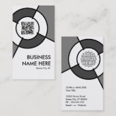 QR Code und Logoziel Visitenkarte (Vorne/Hinten)