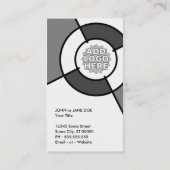 QR Code und Logoziel Visitenkarte (Rückseite)