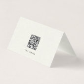 QR-Code und -Meldung für kundenspezifische Firmenn (Rückseite)
