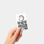 QR-Code und / oder Logo-Abzeichen Ausweis (Handheld)
