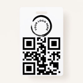 QR-Code und / oder Logo-Abzeichen Ausweis