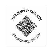 QR-Code und Personalisierte Briefmarke für benutze Permastempel (Design)
