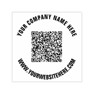 QR-Code und Personalisierte Briefmarke für benutze Permastempel