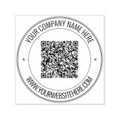 QR-Code und Personalisierte Briefmarke für benutze Permastempel (Design)