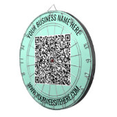 QR-Code und Personalisierte Dart-Karte für den ben Dartscheibe (Vorderseite rechts)