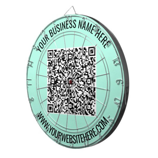 QR-Code und Personalisierte Dart-Karte für den ben Dartscheibe (Vorderseite rechts)