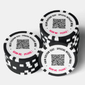 QR-Code und Personalisierte Poker-Chips für benutz Pokerchips (Stapel)