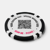 QR-Code und Personalisierte Poker-Chips für benutz Pokerchips (Einzeln)