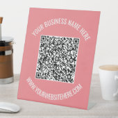 QR-Code und Personalisiertes, benutzerdefiniertes  Sockelschild (In Situ)