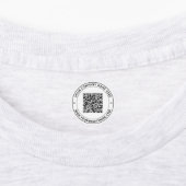 QR-Code und Text-Personalisierte Unternehmensbezei Etiketten (Befestigt)