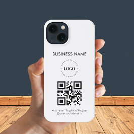 QR-Code und Textwerbung für kundenspezifische Firm iPhone 13 Hülle