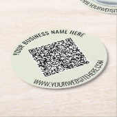 QR-Code und Untersetzer für benutzerdefiniertes Ge (Angewinkelt)