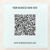 QR-Code und Untersetzer für benutzerdefiniertes Te (Vorderseite)