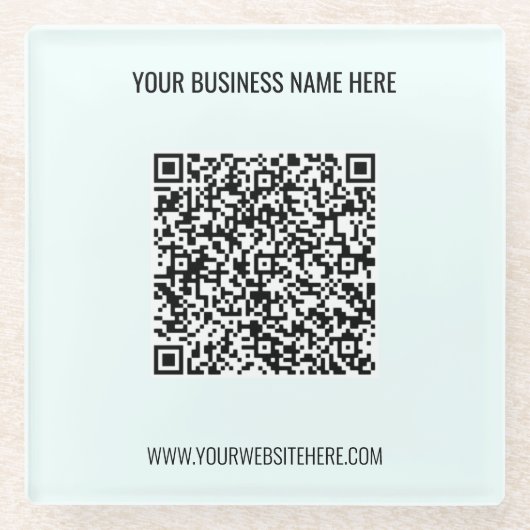 QR-Code und Untersetzer für benutzerdefiniertes Te (Vorderseite)