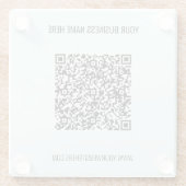 QR-Code und Untersetzer für benutzerdefiniertes Te (Rückseite)