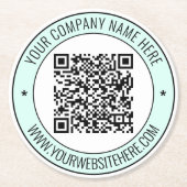 QR-Code und Untersetzer für Personalisiertes, benu (Vorderseite)