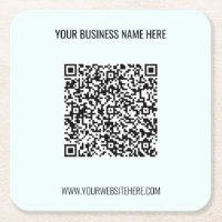 QR-Code und Untersetzer für Personalisiertes, benu