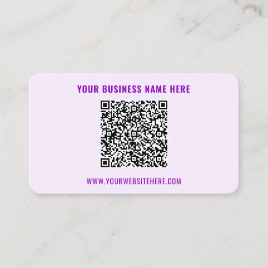 QR-Code und Visitenkarte für benutzerdefinierten T (Vorderseite)