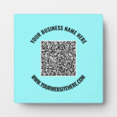 QR-Code und Vorlage für benutzerdefinierte Textvor Fotoplatte (Vorderseite)