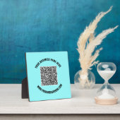 QR-Code und Vorlage für benutzerdefinierte Textvor Fotoplatte (InSitu)