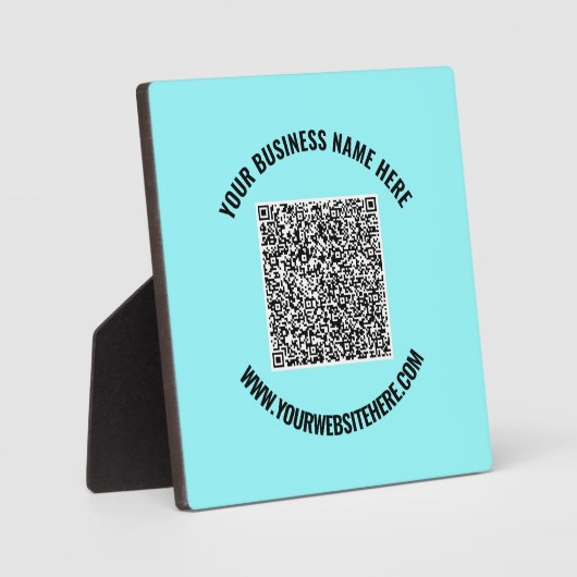 QR-Code und Vorlage für benutzerdefinierte Textvor Fotoplatte (Vorderseite)