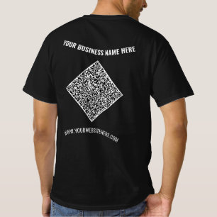 QR-Code und Vorlage für den benutzerdefinierten Bu T-Shirt