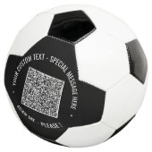 QR-Code und Vorlage für den benutzerdefinierten So Fußball (Dreiviertel)
