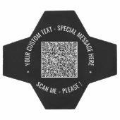 QR-Code und Vorlage für den benutzerdefinierten So Fußball (Flach)