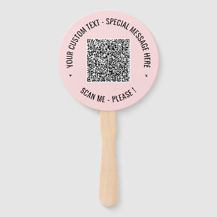 QR-Code und Vorlage für den Handschuh-Handschuh Fächer