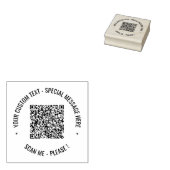 QR-Code und Vorlage für die benutzerdefinierte Bri Gummistempel (Stempel)
