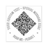 QR-Code und Vorlage für die benutzerdefinierte Bri Permastempel (Design)