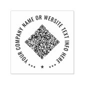 QR-Code und Vorlage für die benutzerdefinierte Bri Permastempel (Design)