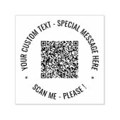 QR-Code und Vorlage für die benutzerdefinierte Bri Permastempel (Design)