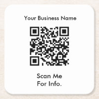 QR-Code-Untersetzer für Unternehmen