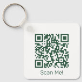 QR Code - Upload Your Own QR Keychain Code Schlüsselanhänger (Vorderseite)