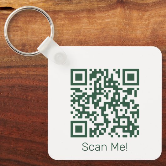 QR Code - Upload Your Own QR Keychain Code Schlüsselanhänger (Vorderseite)