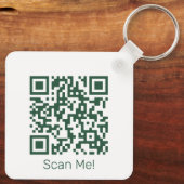 QR Code - Upload Your Own QR Keychain Code Schlüsselanhänger (Rückseite)