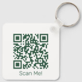 QR Code - Upload Your Own QR Keychain Code Schlüsselanhänger (Rückseite)