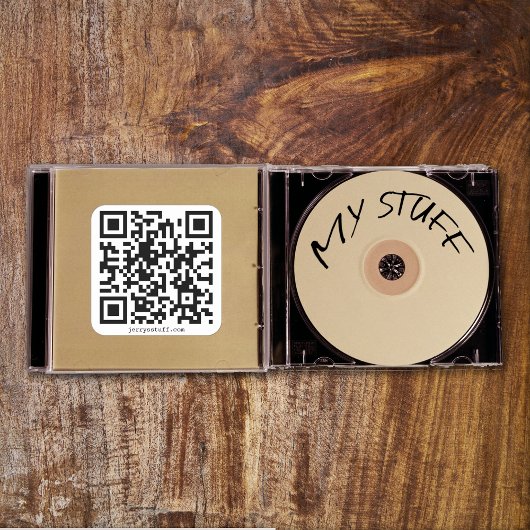 QR CODE URL-VORLAGE QUADRATISCHER AUFKLEBER