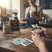 QR-Code Venmo Cash App-Visitenkarte