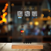 Qr Code Venmo Scan zu bezahlen Zahlung Icons Acrylschild