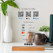 Qr Code Venmo Scan zu bezahlen Zahlung Icons Acrylschild