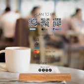 Qr Code Venmo Scan zu bezahlen Zahlung Icons Acrylschild