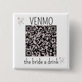 QR Code VENMO The Brik a Drink Junggeselinnen-Absc Button (Vorderseite)