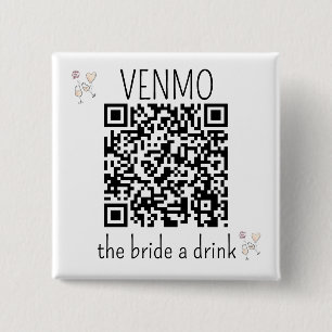 QR Code VENMO The Brik a Drink Junggeselinnen-Absc Button