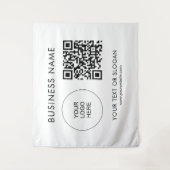 QR-Code Veranstaltung Seminar-Party Logo Text benu Wandteppich (Vorderseite)